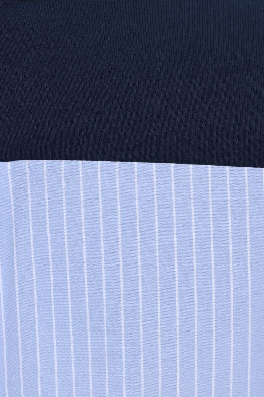 Eco Cotton 2-in-1 Pinstripe Panel Sweatshirt
