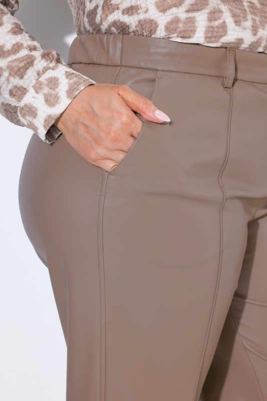 Faux Leather Comfort Waist Pants