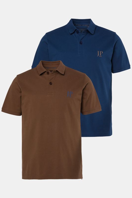 2 Pack of Polo Shirts, combed cotton piqué