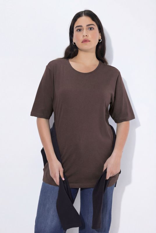 Basic Round Neck Short Sleeve Relaxed Fit  Tee