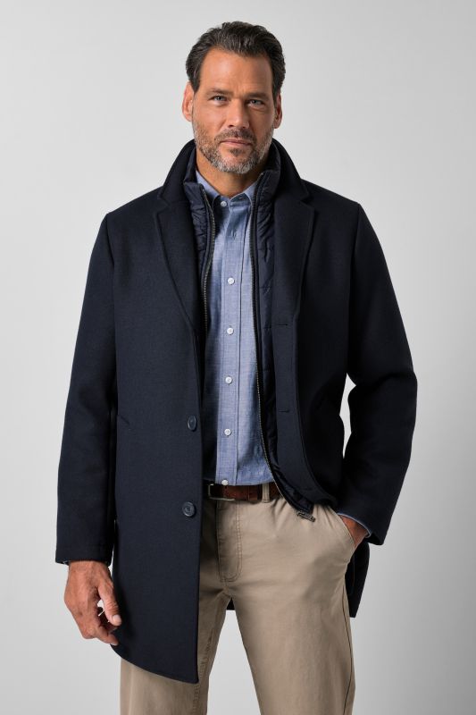 Wool-blend coat