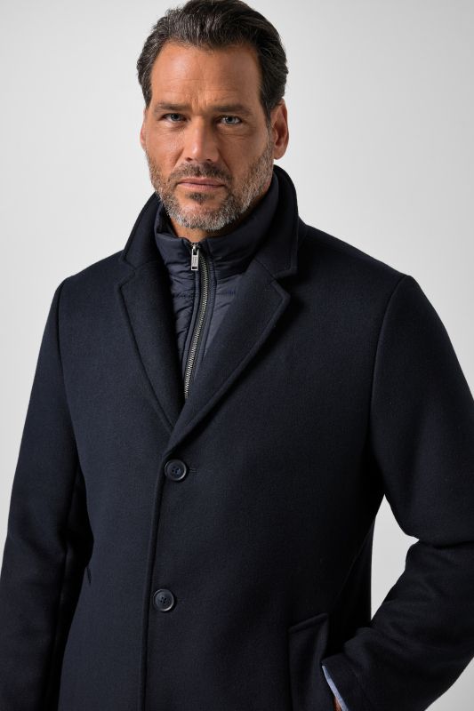 Wool-blend coat