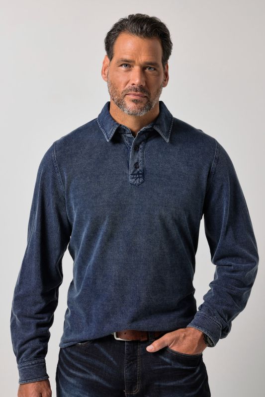 Long-sleeved polo shirt