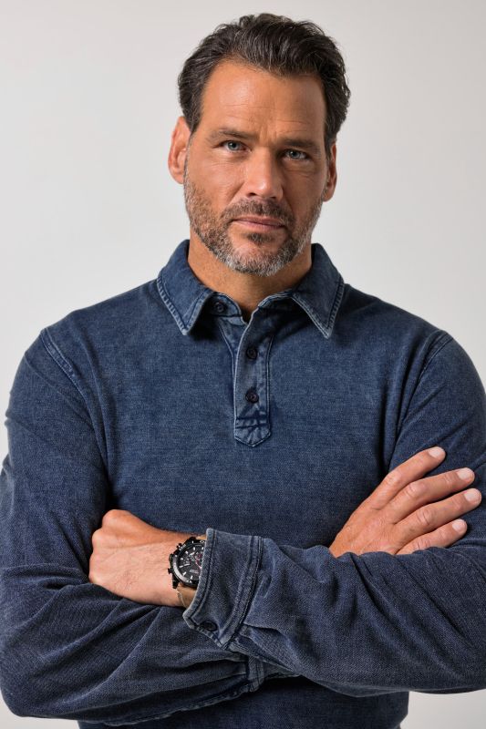 Long-sleeved polo shirt