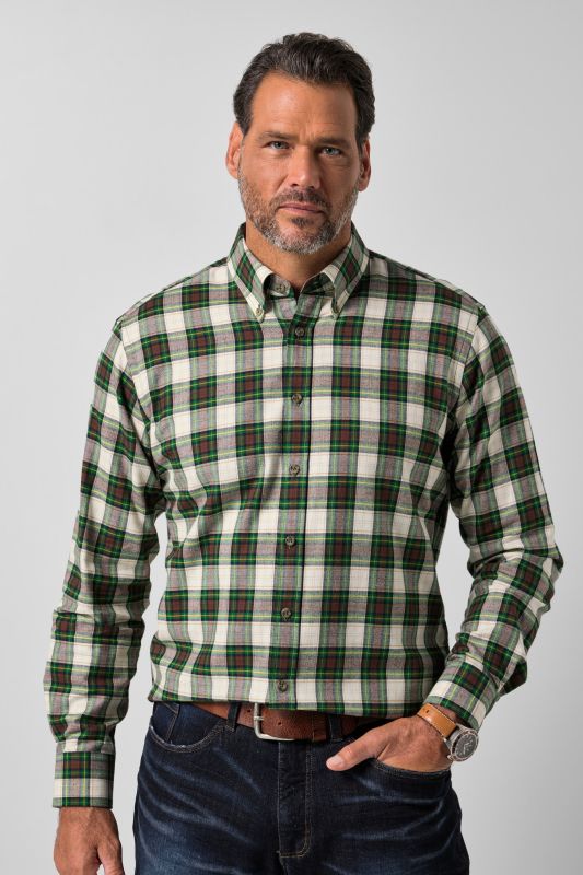 Checked flannel shirt