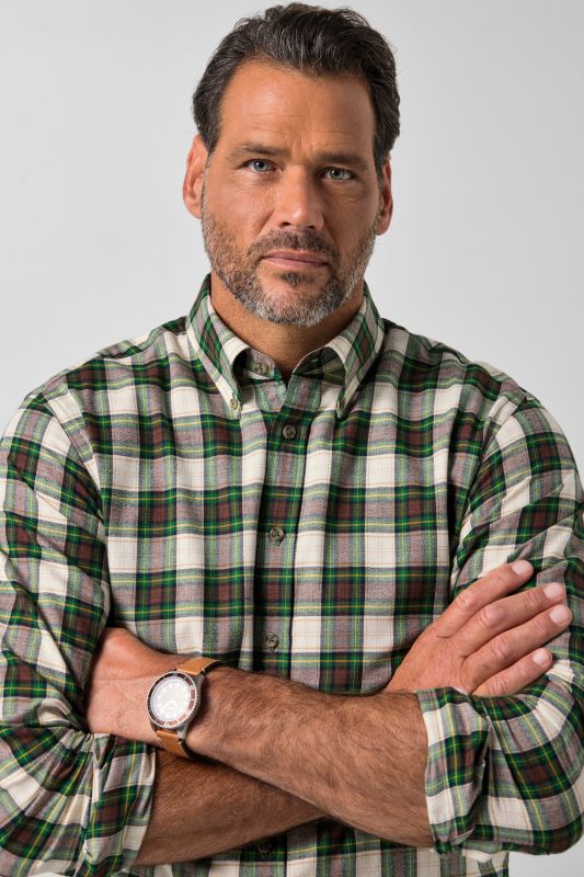 Checked flannel shirt
