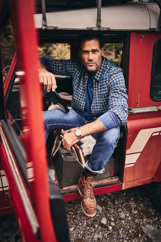 Checked flannel shirt
