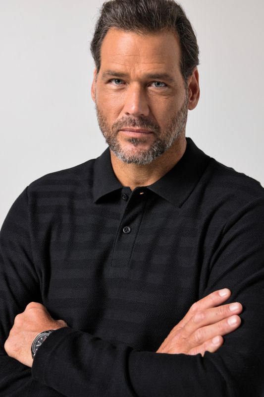 Long-sleeved polo shirt