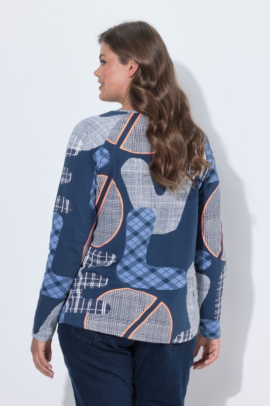 Patchwork Love Print Long Sleeve Tee