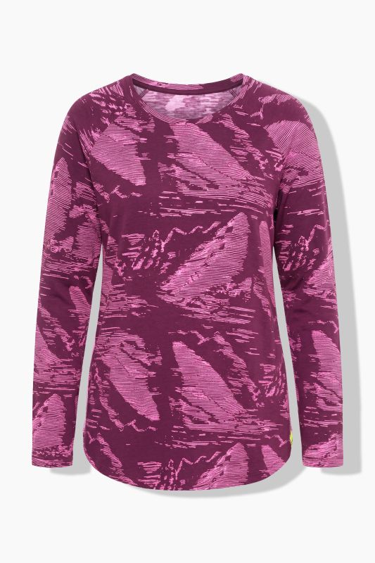 Abstract Striped Long Sleeve Tee