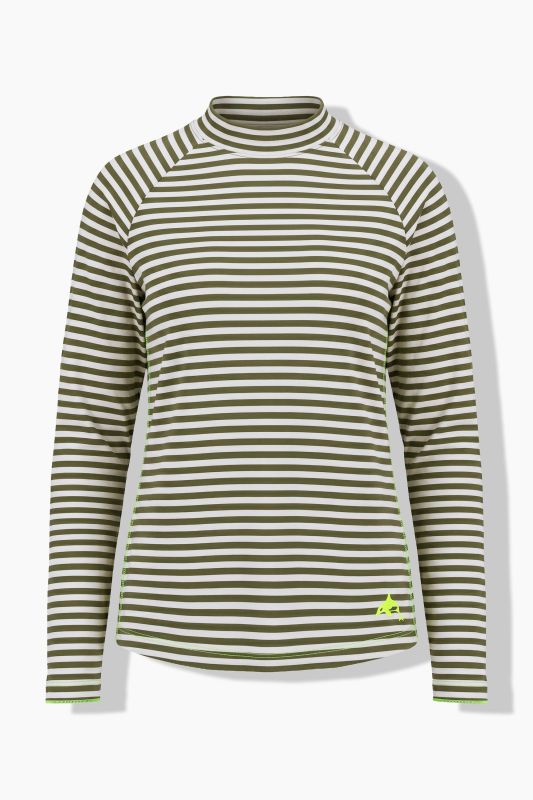 Striped Long Sleeve Turtleneck Tee