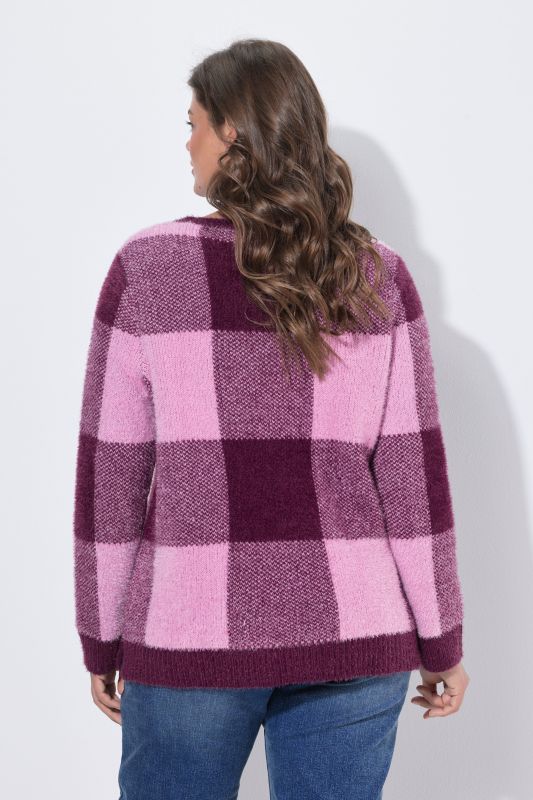 Plaid Knit Sweater