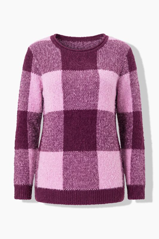 Plaid Knit Sweater