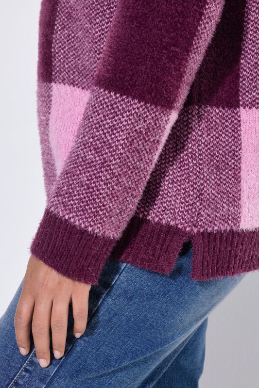 Plaid Knit Sweater