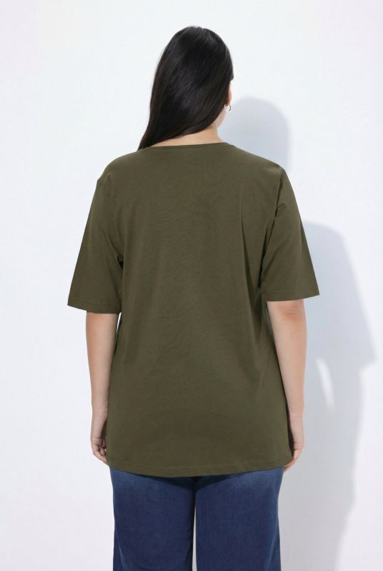 Basic Round Neck Short Sleeve Relaxed Fit  Tee