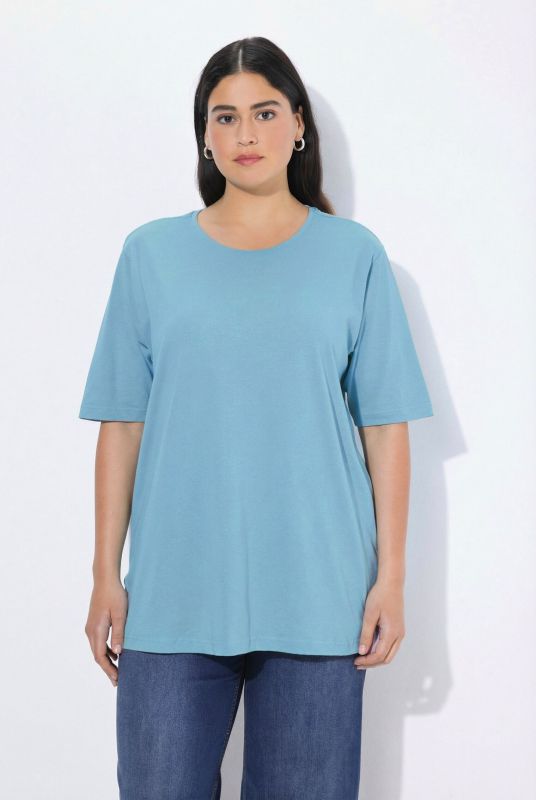 Basic Round Neck Short Sleeve Relaxed Fit  Tee