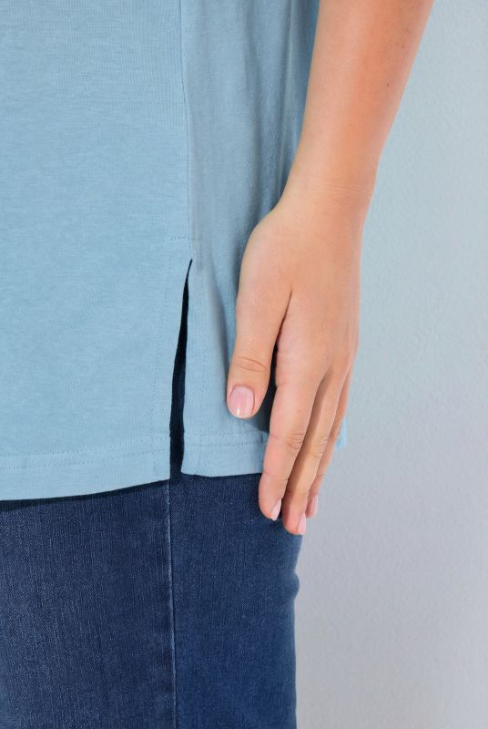 Basic Round Neck Short Sleeve Relaxed Fit  Tee