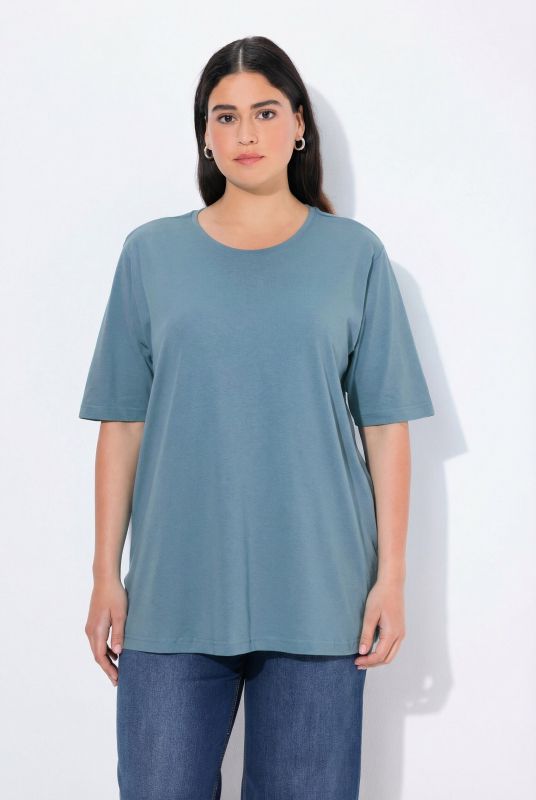 Basic Round Neck Short Sleeve Relaxed Fit  Tee