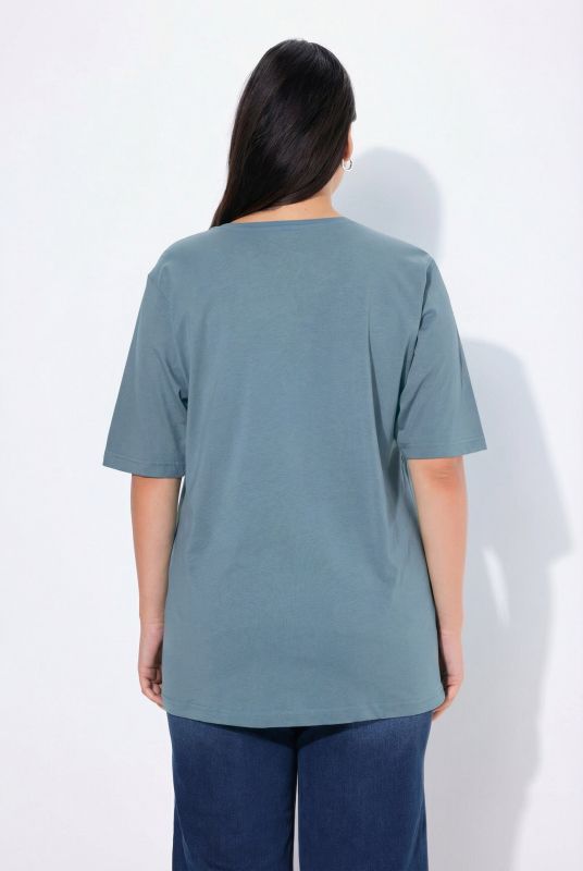 Basic Round Neck Short Sleeve Relaxed Fit  Tee