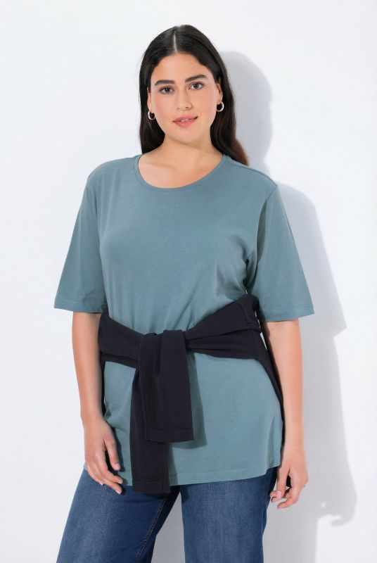 Basic Round Neck Short Sleeve Relaxed Fit  Tee