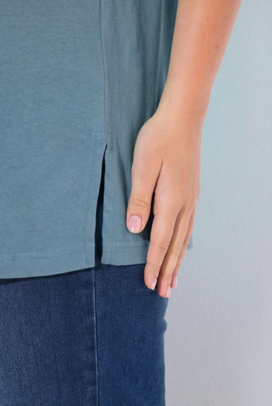 Basic Round Neck Short Sleeve Relaxed Fit  Tee