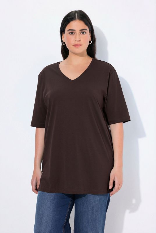 Basic V-Neck Relaxed Fit Short Sleeve Tee