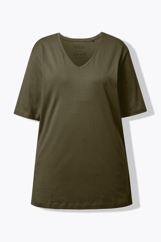 Basic V-Neck Relaxed Fit Short Sleeve Tee