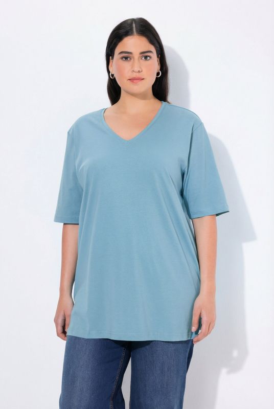 Basic V-Neck Relaxed Fit Short Sleeve Tee