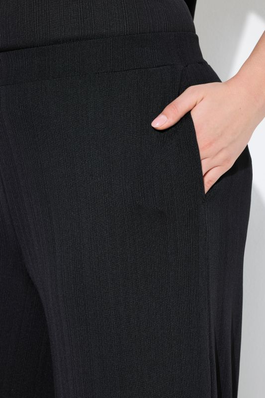 Textured Jersey Knit Pants