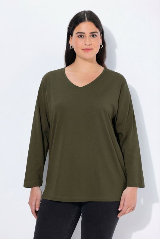 Back To Basics V-Neck Relaxed Fit Cotton Tee