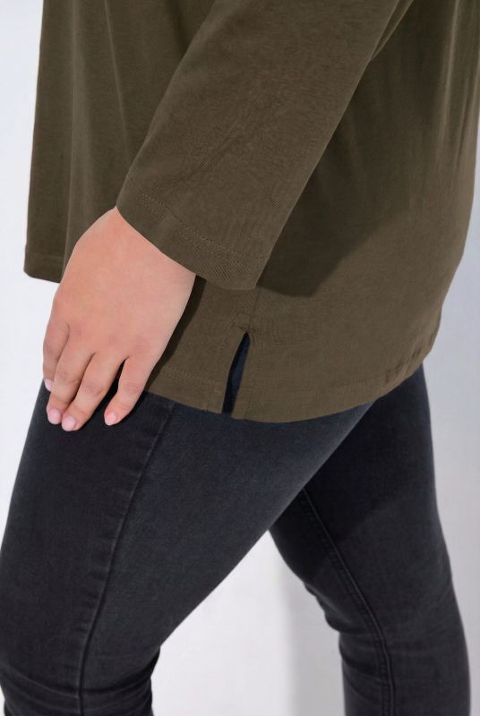 Back To Basics V-Neck Relaxed Fit Cotton Tee