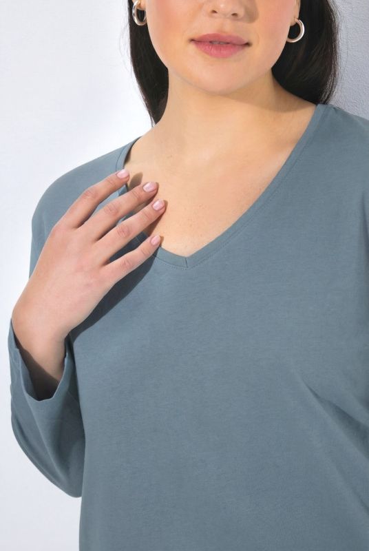 Back To Basics V-Neck Relaxed Fit Cotton Tee