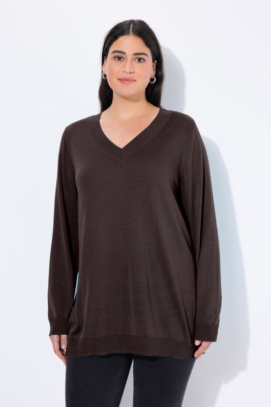 Casual V-Neck Long Sleeve Sweater