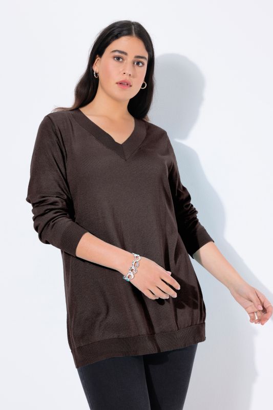 Casual V-Neck Long Sleeve Sweater