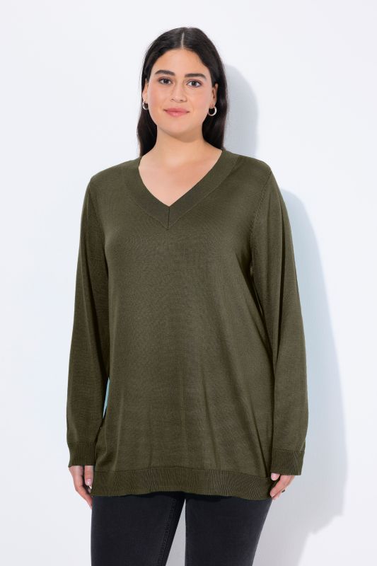 Casual V-Neck Long Sleeve Sweater