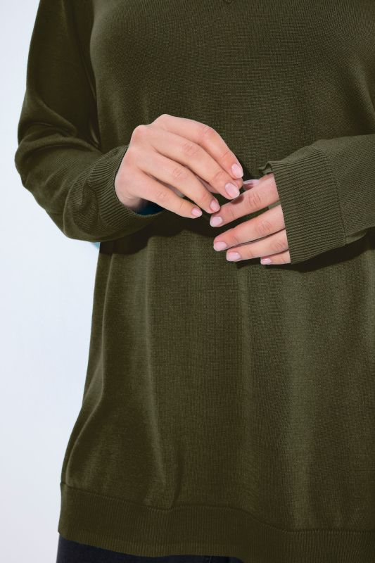 Casual V-Neck Long Sleeve Sweater