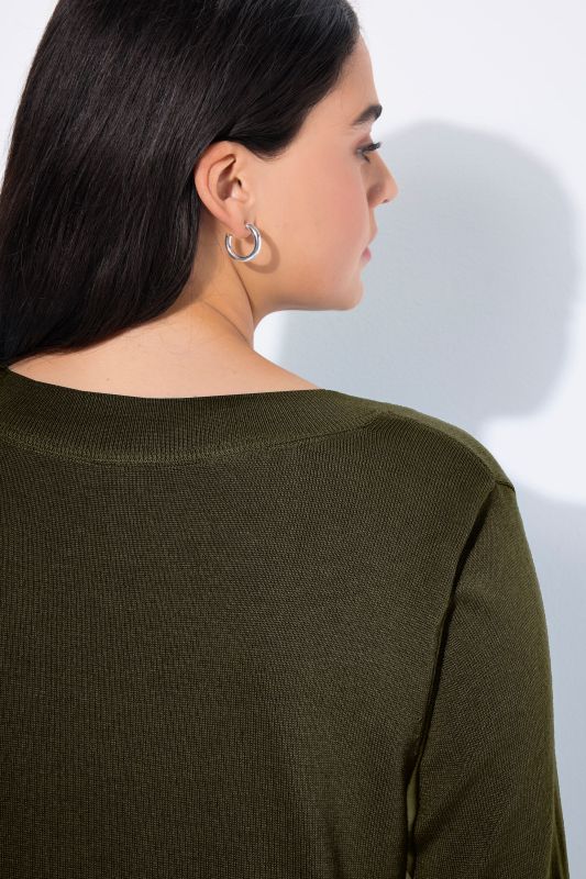 Casual V-Neck Long Sleeve Sweater
