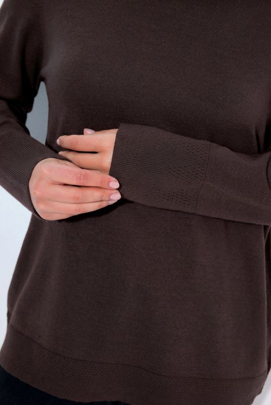 Long Sleeves Mock Turtleneck Sweater