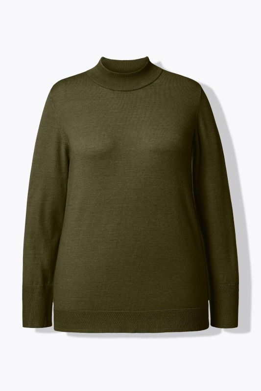 Long Sleeves Mock Turtleneck Sweater
