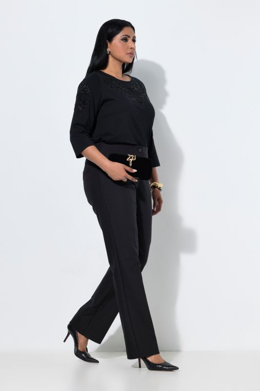 Stretch Fit Straight Leg Pants