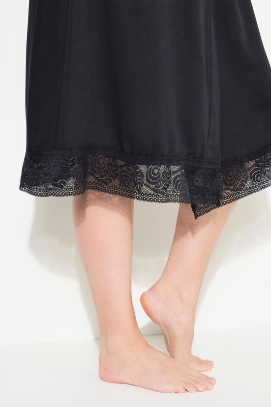 TRUYOU Lace Trim Kimono Bathrobe