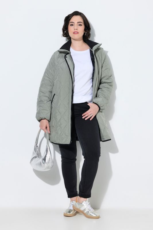 HYPRAR Quilted Longline Rain Jacket