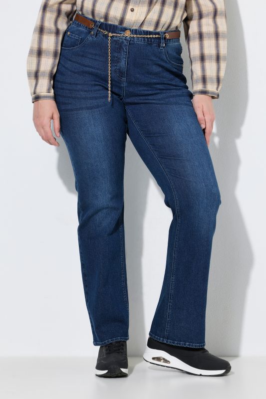 Дънки Marie bootcut с тесен колан
