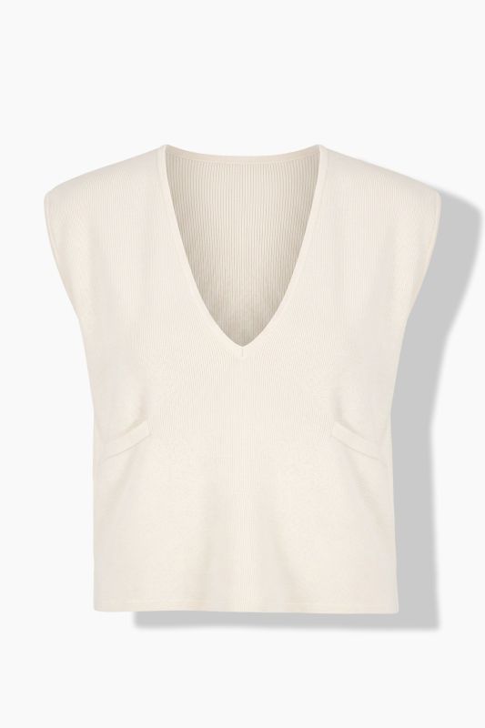 Eco Cotton Milano Knit V-Neck Sweater Vest