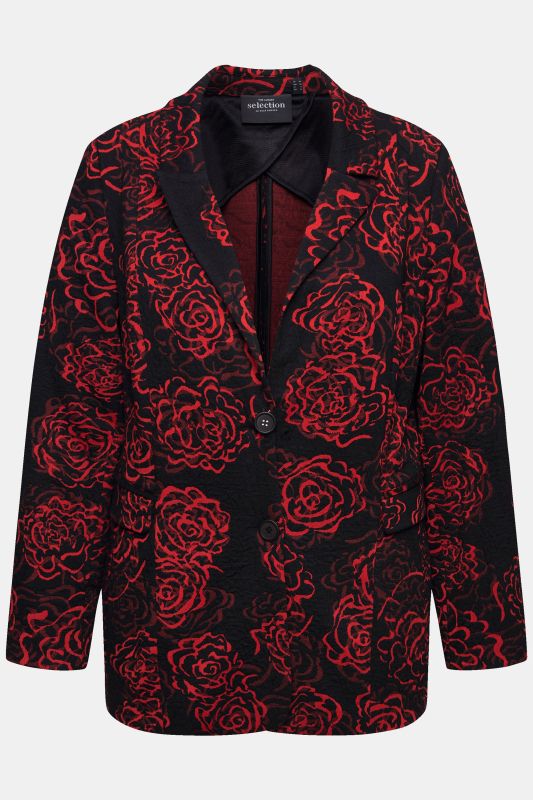 Floral Jacquard Blazer