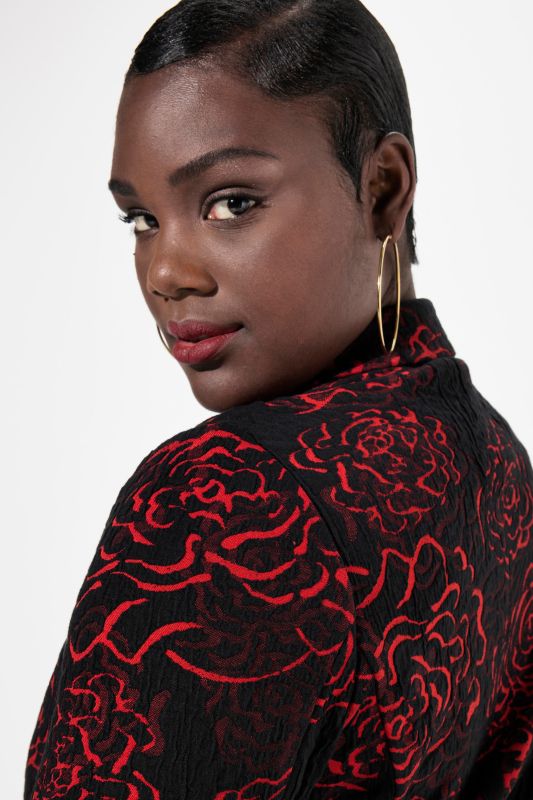 Floral Jacquard Blazer