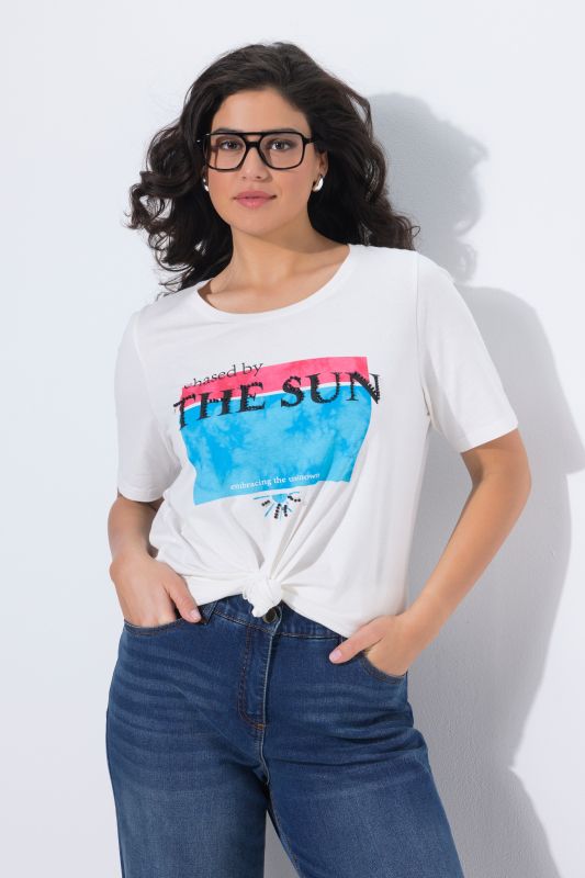 Chased By The Sun Beaded Graphic Tee