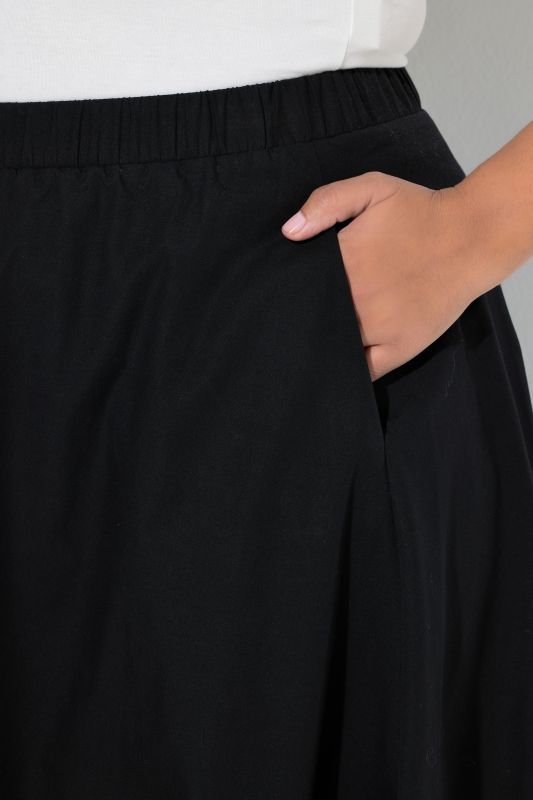Poplin Elastic Hem Skirt
