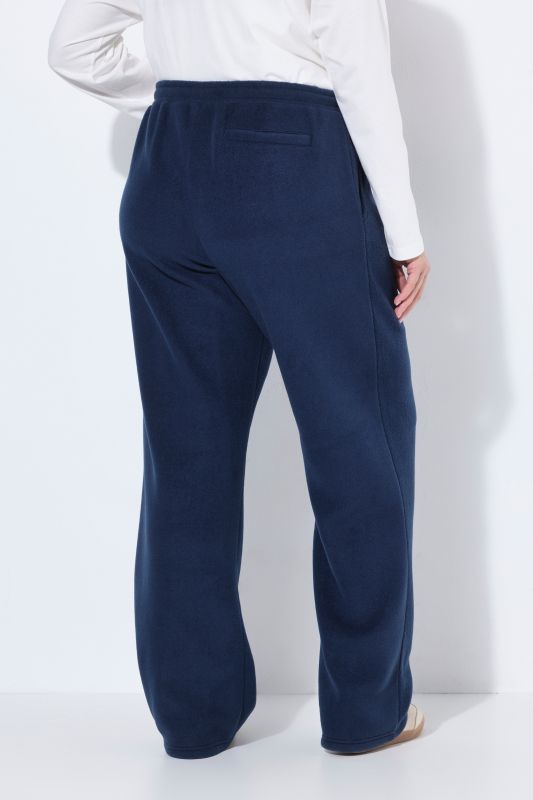 Elastic Drawstring Waist Straight Leg Pants