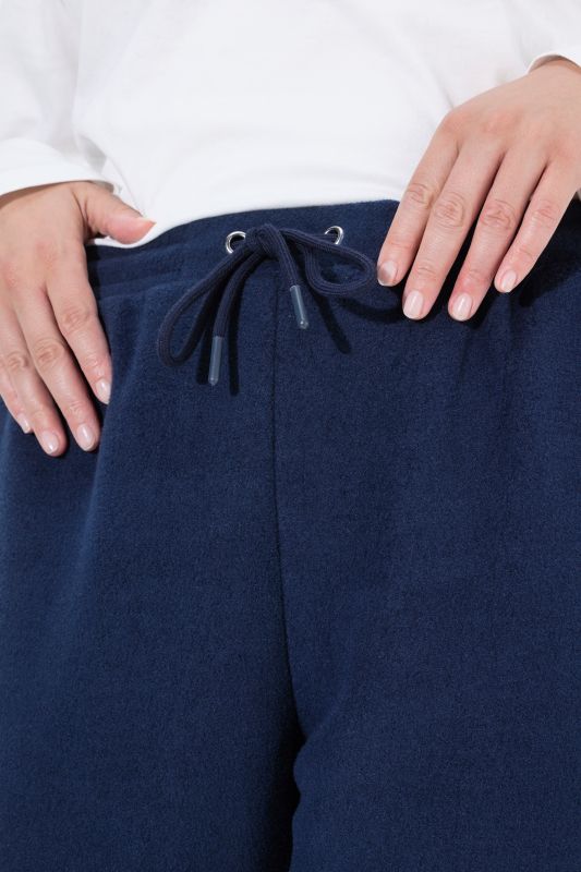 Elastic Drawstring Waist Straight Leg Pants